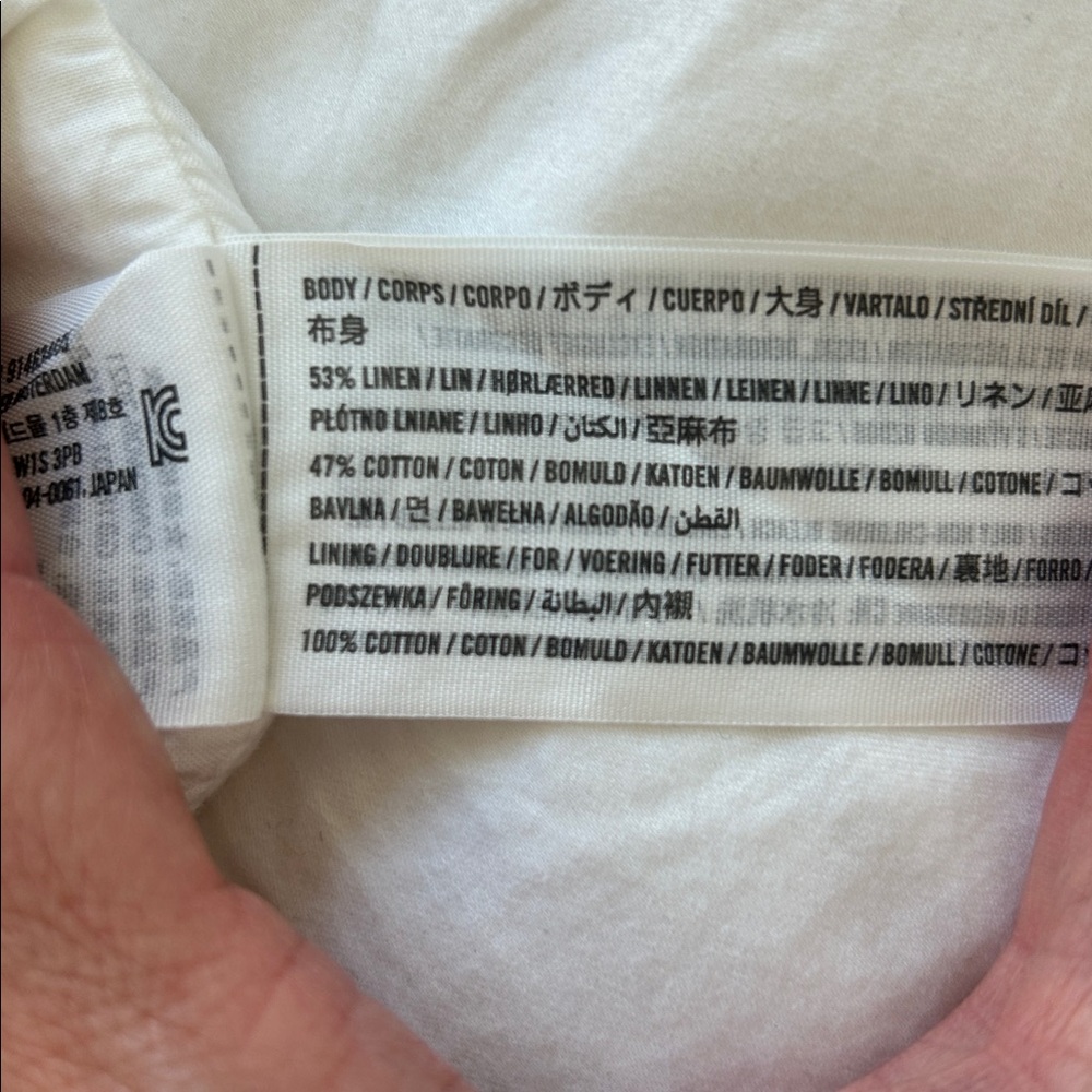 Abercrombie & Fitch White Linen Sleeveless Top - Picture 4 of 5